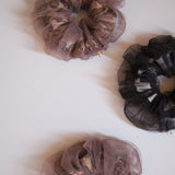 Chacoal Tulle with Leopard Double Scrunchie