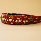 OG Headband Red Gold Heart