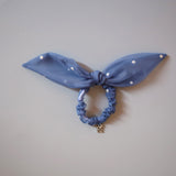 Blue Sheer Dot Ribbon Pony