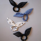 Blue Sheer Dot Ribbon Pony