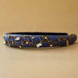 Slender Headband Blue Gold