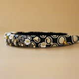 Slender Headband Black White