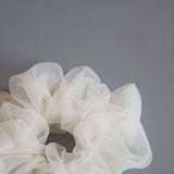 White Veil Organdy Scrunchie
