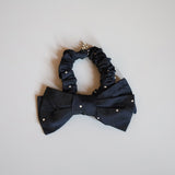 Navy Dot Ribbon Pony