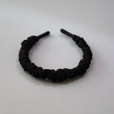 Gather Headband Silk Black