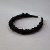 Gather Headband Silk Black