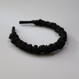Gather Headband Silk Black