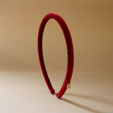 Tight Headband Velour Red