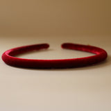 Tight Headband Velour Red