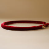 Tight Headband Velour Red