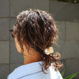 Cream White Big Pearl Hair Clip