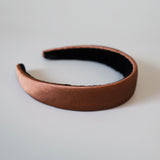 Shiny Brown Thin Headband No Studs