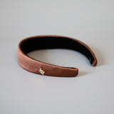 Shiny Brown Thin Headband No Studs