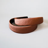 Shiny Brown Thin Headband No Studs