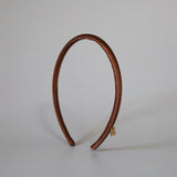 Shiny Brown Tight Headband No Studs