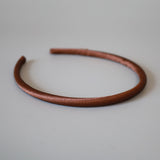 Shiny Brown Tight Headband No Studs