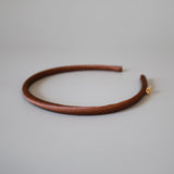Shiny Brown Tight Headband No Studs