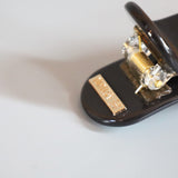 Slate Black Gloss Bar Hair Clip