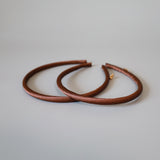 Shiny Brown Tight Headband No Studs