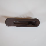 Slate Black Gloss Bar Hair Clip