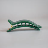 Kelly Green Gloss Bar Hair Clip