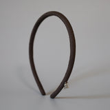 Greige Suede Tight Headband No Studs