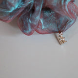 Aurora Blue Mini Scrunchie