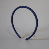 Blue Suede Tight Headband No Studs