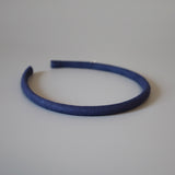 Blue Suede Tight Headband No Studs