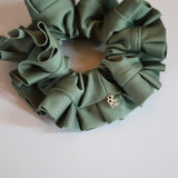 Raffle Olive Khaki Scrunchie