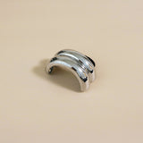 Double Silver Metal Ring Pony