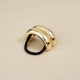 Double Gold Metal Ring Pony