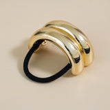 Double Gold Metal Ring Pony