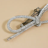 Crystal Rope Ribbon Barrette