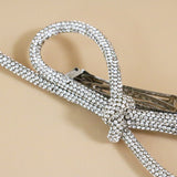 Crystal Rope Ribbon Barrette