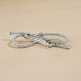 Crystal Rope Ribbon Barrette