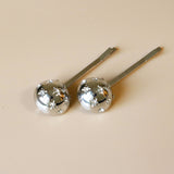 Metal Silver Ball Hair Pin