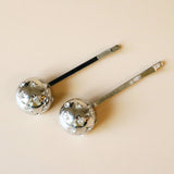 Metal Silver Ball Hair Pin