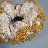 Leopard Corduroy Camel Scrunchie