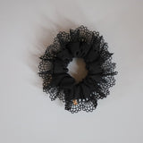Scallop Lace Mini Silk Scrunchie