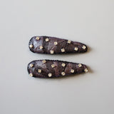 Purple Metal Hair Pin