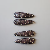 Purple Metal Hair Pin