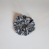Indigo Flower Scrunchie