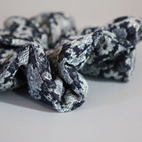 Indigo Flower Scrunchie