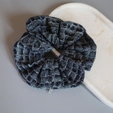 Indigo Snake Scrunchie