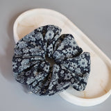Indigo Flower Scrunchie