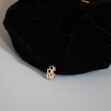 Black Velour Buckle Scrunchie