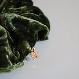 Moss Green Velour Buckle Scrunche