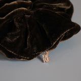Choco Brown Velour Buckle Scrunchie