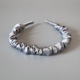 Gather Headband Silver Grey